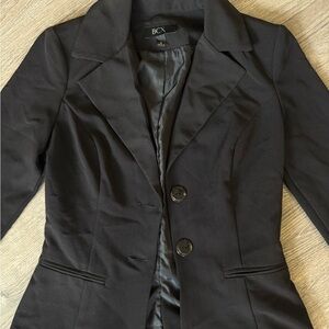 BCX Women's Elegant Black Suit Jacket